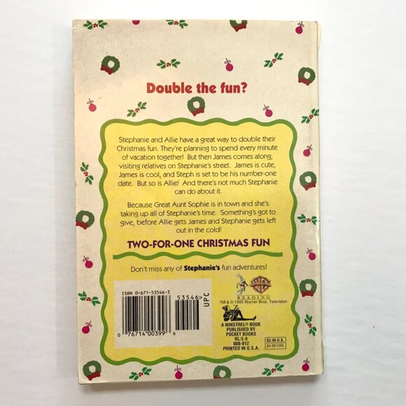 Full House Stephanie Two for One Christmas Fun 1990s Kids Chapter Book - Picture 3 of 3
